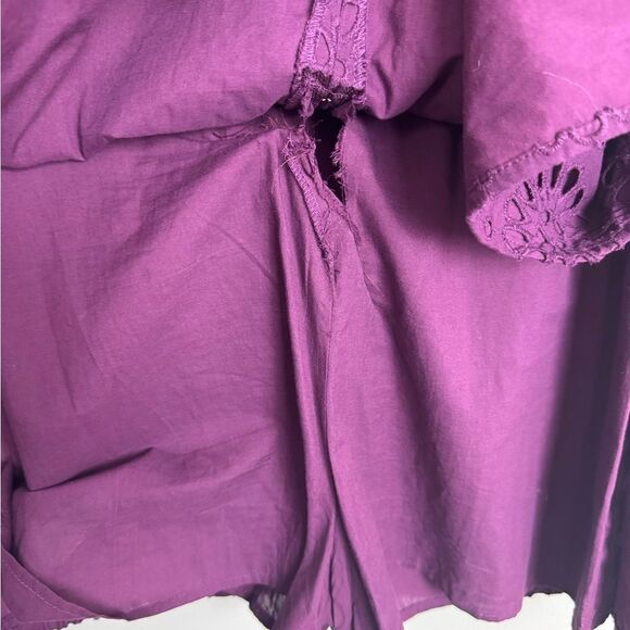 LILLY PULITZER | Aisha Cherry Ganache Purple Eyelet Lace Romper Women’s Size 4 - Picture 12 of 15
